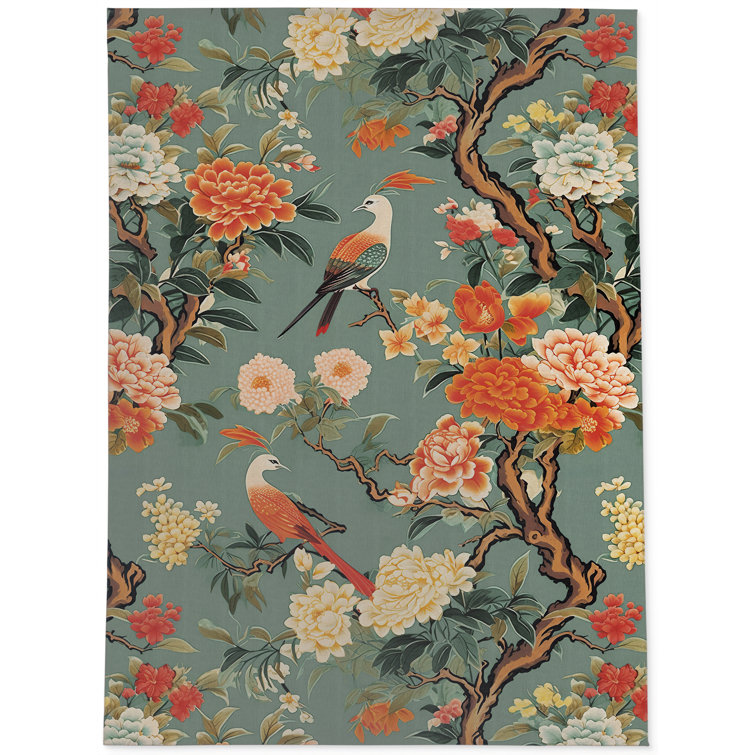 Kavka Cotton Floral Rug Wayfair